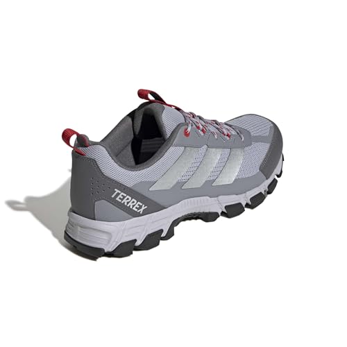 adidas Men's Terrex Rockadia Trail Running, HaloSilverSilverMetallicBetterScarlet, 11