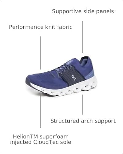 On Men's Cloudswift 3, Denim/Midnight, Blue, 9.5 Medium US