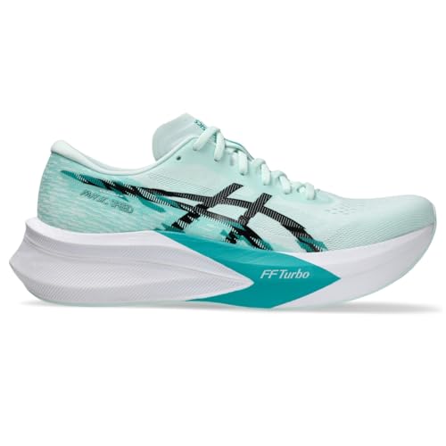 ASICS Men's Magic Speed 4 Running Shoes, 13, Soothing SEA/Black