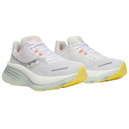 Saucony Women's Hurricane 24 Sneaker, White/Foam, 11