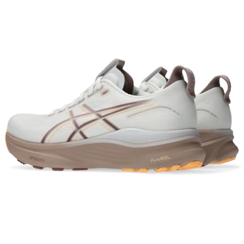 ASICS Women's Gel-Kayano 32 Running Shoes, 8, White/Orange Glow