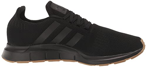 adidas Originals Men's Swift Run Shoe, Black/Black/Gum, 9.5