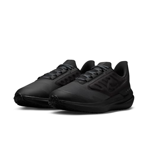 Nike Winflo 9 Shield Men's Weatherized Road Running Shoes (DM1106-007, Black/Off Noir/Dark Smoke Grey) Size 7