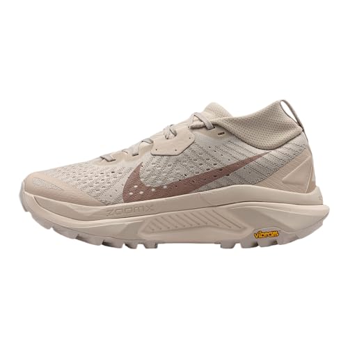 Nike ACG Zegama Women's Trail Running Shoes (Cream II/Safety Orange/Light Orewood Brown) Size 9