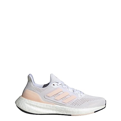 Adidas Womens Pureboost 23 White/Wonder Quartz/Core Black 7