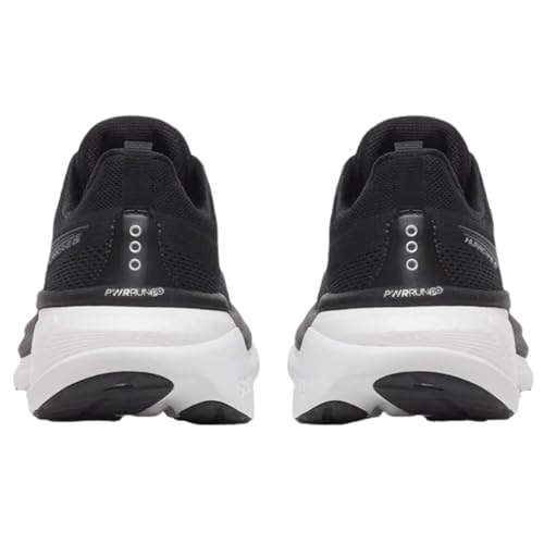 Saucony Men's Hurricane 25 Sneaker, Black/White, 11