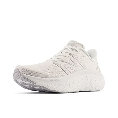 New Balance Women's Fresh Foam X Kaiha Road V1 Running Shoe, White/Quartz Grey/Silver Metalic, 8 W