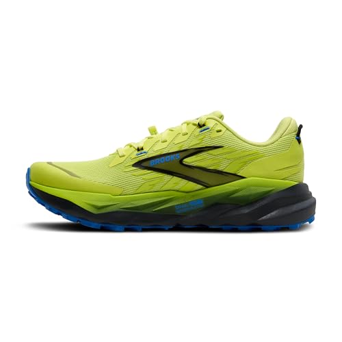 Brooks Men Cascadia 19 Sunny Lime/Black/Blue 8.5 Medium