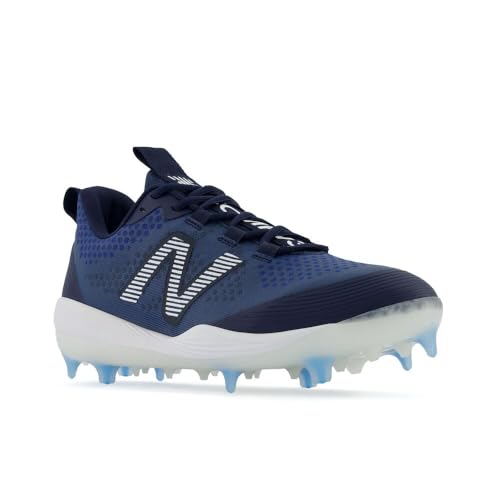 New Balance Men's FuelCell COMP V3 Baseball Shoe, Team Navy/White, 11 M