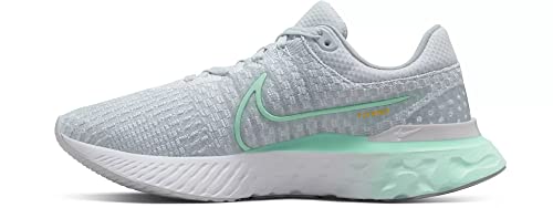 Nike Women's React Infinity Flyknit 3 Running Shoes, Pure Platinum/Mint Foam-White, 10 M US