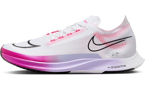 Nike Streakfly Men's Road Racing Shoes (DJ6566-104, White/Vivid Grape/Purple Agate/Black) Size 13