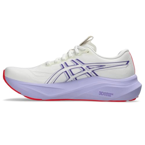 ASICS Women's GT-2000 14 Running Shoes, 13, Cream/EDO Purple
