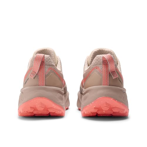 New Balance Women's Fresh Foam X Hierro V9 Trail Running Shoe, Desert Clay/Flat Taupe/Urgent Red, 8 W
