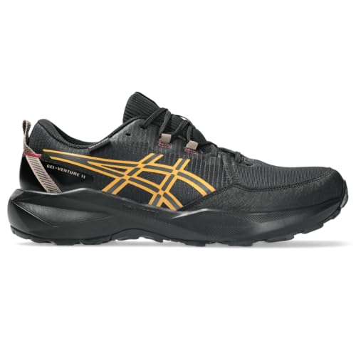 ASICS Men's Gel-Venture 11 Waterproof Running Shoes, 13, Black/Sandstorm