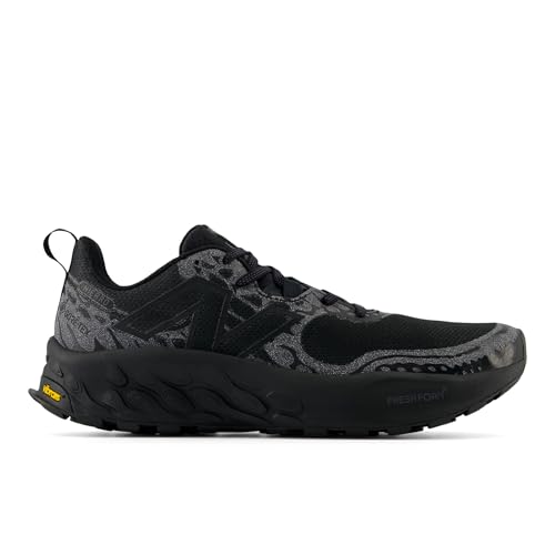 New Balance Men's Fresh Foam X Hierro V8 Gore-Tex Trail Running Shoe, Black/Phantom/Magnet, 10 M