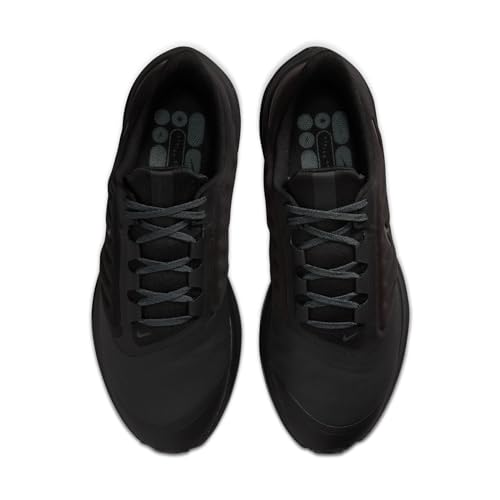 Nike Winflo 9 Shield Men's Weatherized Road Running Shoes (DM1106-007, Black/Off Noir/Dark Smoke Grey) Size 7