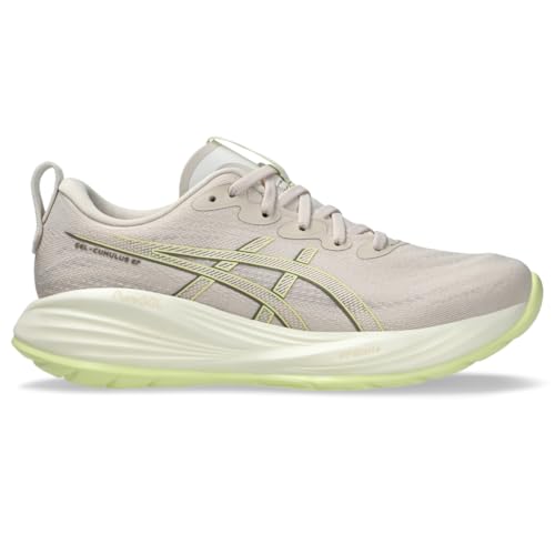 ASICS Women's Gel-Cumulus 27 Running Shoes, 8.5, Mineral Beige/Huddle Yellow