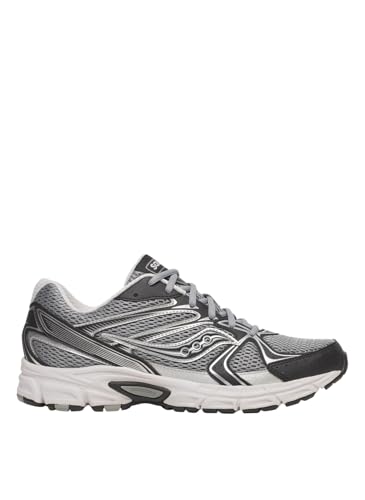 Saucony Unisex Ride Millennium Sneaker, Grey/Black, 9