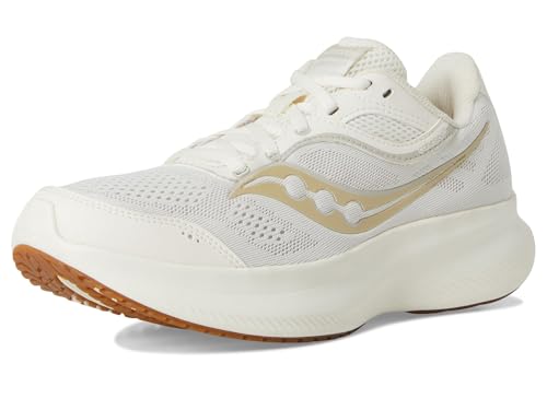 Saucony Women's Cohesion 18 Sneaker, Almond/Gum, 9 Wide