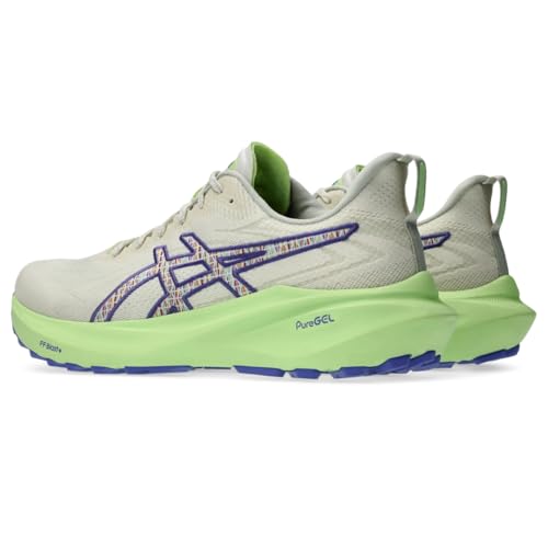 ASICS Men's GT-2000 13 Trail Running Shoes, 12, Nature Bathing/Lime Green