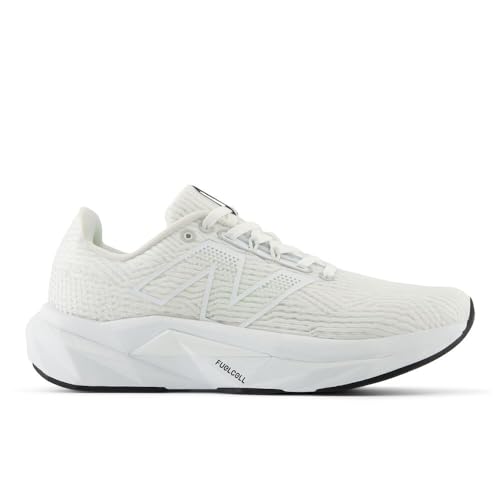 New Balance Women's FuelCell Propel V5 Running Shoe, White/White/Black, 7 Wide