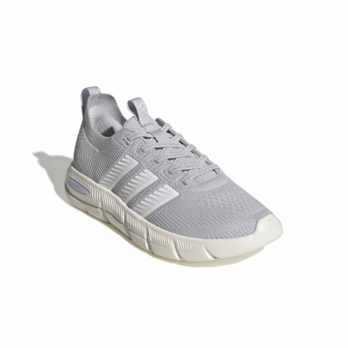 adidas Women's Cloudfoam Flex - Slounge, Solid Grey/White/Halo Blue, 8.5