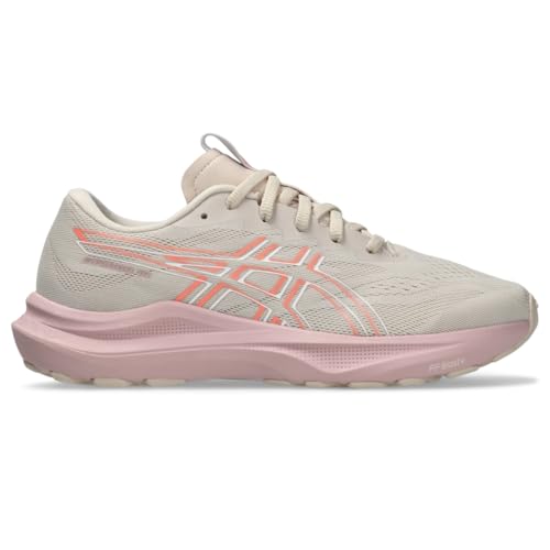 ASICS Kid's GT-2000 14 Grade School Running Shoes, 1, Mineral Beige/Sun Coral