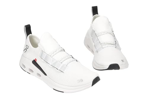 On Women's Cloudeasy Sneakers, Undyed-White | Black, 10.5 Medium US