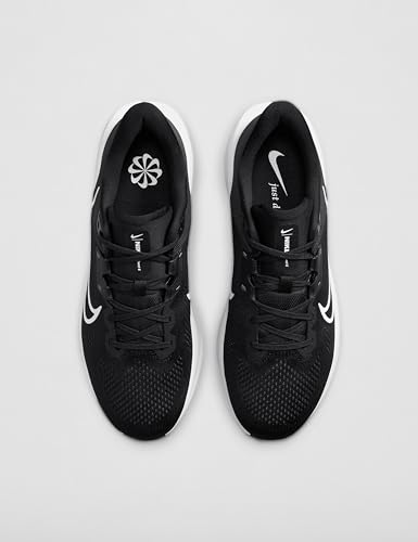 Nike Men's Quest 6 Road Running Shoes, Black/White-Iron Grey, 10