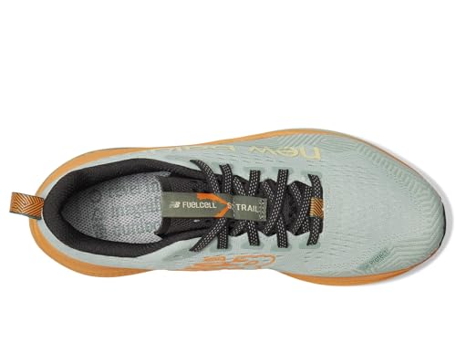 New Balance FuelCell SuperComp Trail v1 - Shoes for Women - Mesh Upper - Cotton Lining - Round Toe Silhouette Clay Ash/Dried Apricot/Dark Juniper 8 B - Medium