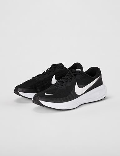 Nike Men's Revolution 8 Road Running Shoes, Black/White-Black, 8
