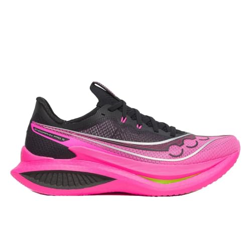 Saucony Men's Endorphin Pro 5 Sneaker, Black/Shock, 9