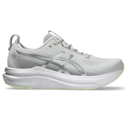 ASICS Womens, Gel-Kayano(R) 33 Platinum, Platinum/Glow Green, 12, Medium