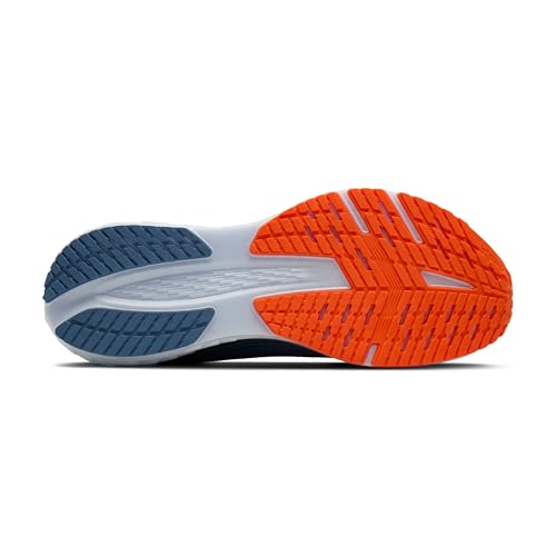 Brooks Men’s Launch 12 Neutral Running Shoe - Moonlight/Black/Orange - 10.5 Medium