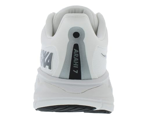 HOKA ONE ONE Arahi 7 Mens Shoes Size 12.5, Color: Blanc De Blanc/Steel Wool