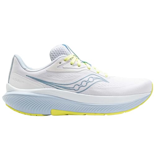 Saucony Women's Echelon 10 Sneaker, White/Ballad, 9.5 Wide