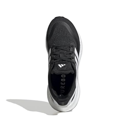 Adidas Unisex-Kids Pureboost Light, Black/White/Black, 4