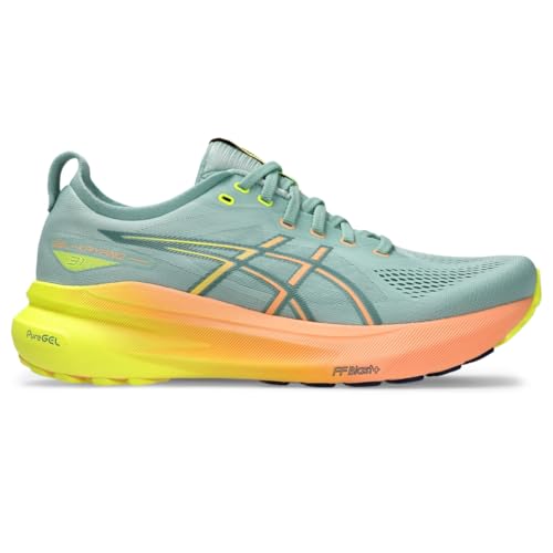 ASICS Men's Gel-Kayano 31 Running Shoes, 10, Light Celadon/Safety Yellow - alternate view 9