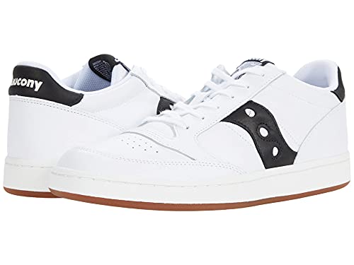 Saucony Women's Jazz Court Sneaker, White/Black, 8.5 Medium