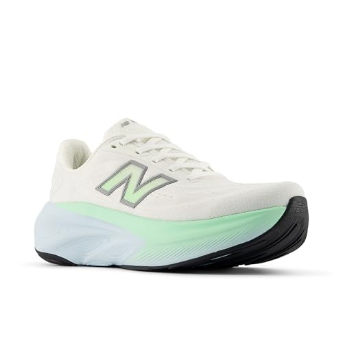 New Balance Women's Fresh Foam X More V6 Running Shoe, Sea Salt/Lab Green/Frosted Glass, 8 M