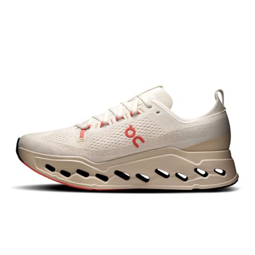 On Mens Cloudsurfer Max Ivory/Salmon 10 M