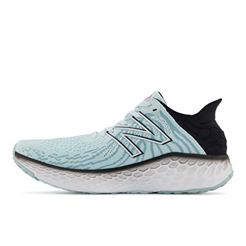 New Balance Women's Fresh Foam 1080 V11 Running Shoe, Pale Blue Chill/Black, 5.5 W US