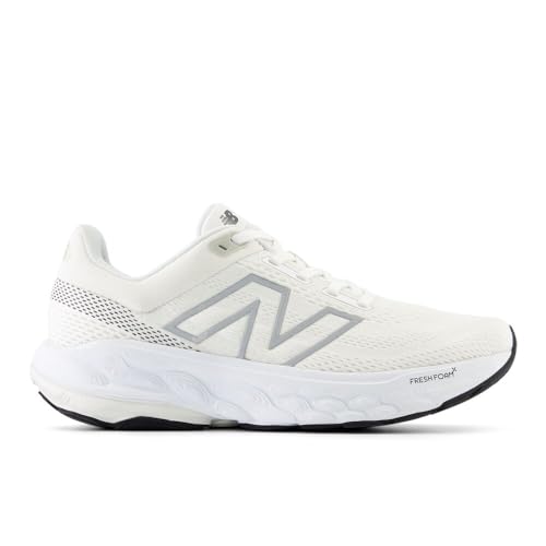 New Balance Women's Fresh Foam X 860 V14 Running Shoe, White/Sea Salt/Black, 11 M