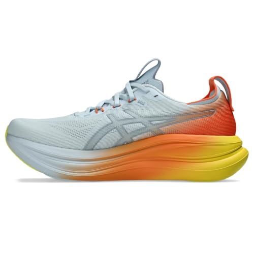 ASICS Men's Gel-Nimbus 28 Running Shoes, 9.5, Sky/Sun Peach