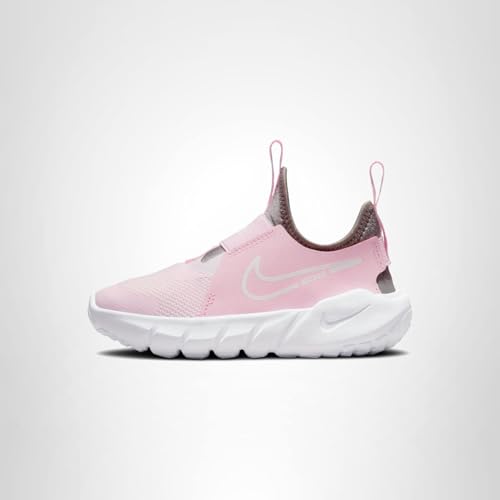 Nike Toddlers Unisex-Child Flex Runner 2 Running Shoes, Pink Foam White Flat Pewter Photo Blue, Size 7 Toddler