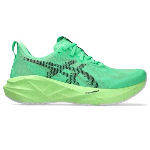ASICS Men's NOVABLAST 5 Running Shoes, 7.5, Vital Green/Black