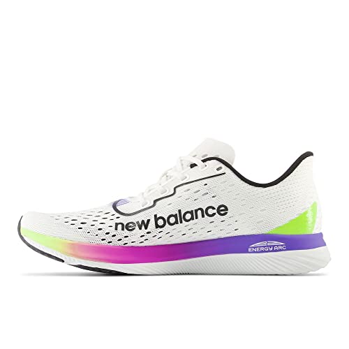New Balance Women's FuelCell SuperComp Pacer V1 Running Shoe, White/Electric Indigo/Thirty Watt, 6.5 W