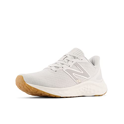 New Balance Women's Fresh Foam Arishi V4 Running Shoe, Summer Fog/Nimbus Cloud/Light Gold Metallic, 7