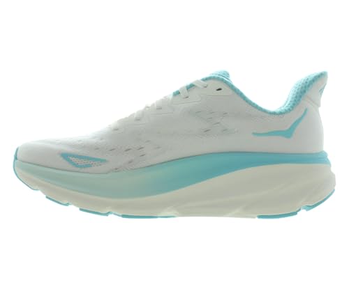 HOKA Clifton 9 Womens Shoes Size 9, Color: Frost/Rose Gold