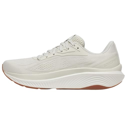 Saucony Men's Echelon 10 Sneaker, Birch/Gum, 10.5 Wide